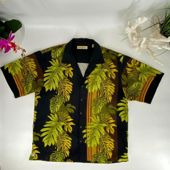 Tommy Bahama Other - Vintage Tommy Bahama Tropical Shirt Silk XL